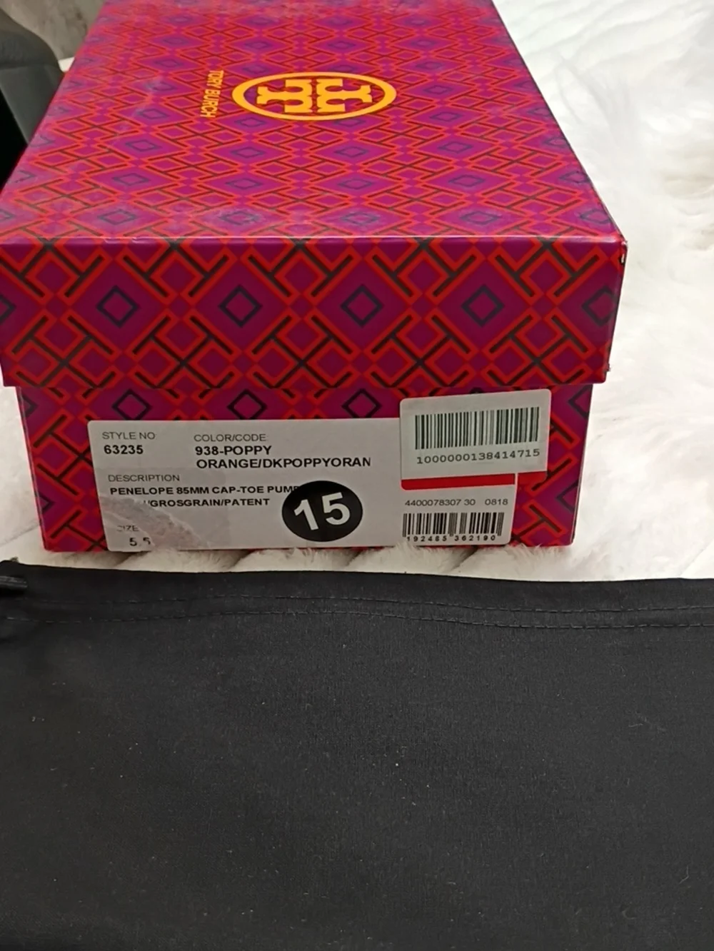 Tory Burch Red Poppy Satin Pointed-Toe Stiletto Pumps Size 5.5
